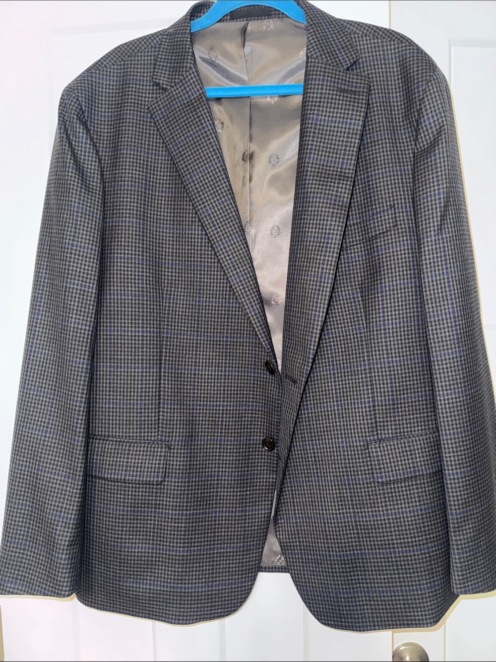 Ralph Lauren Blue and Gray Checked Sport Coat